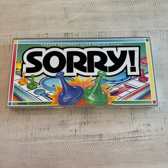 Vintage Parker Brothers 1992 Sorry Slide Pursuit Game - Picture 1 of 11